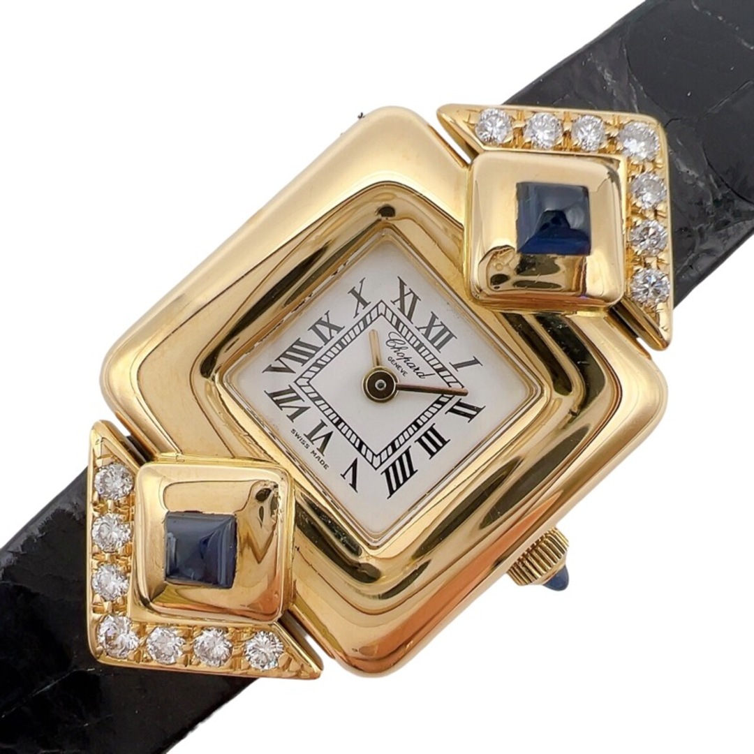 Chopard(ショパール)の　ショパール Chopard ヴィンテージ　ウクエアウォッチ 13/6270/23 K18YG/革 レディース 腕時計 レディースのファッション小物(腕時計)の商品写真