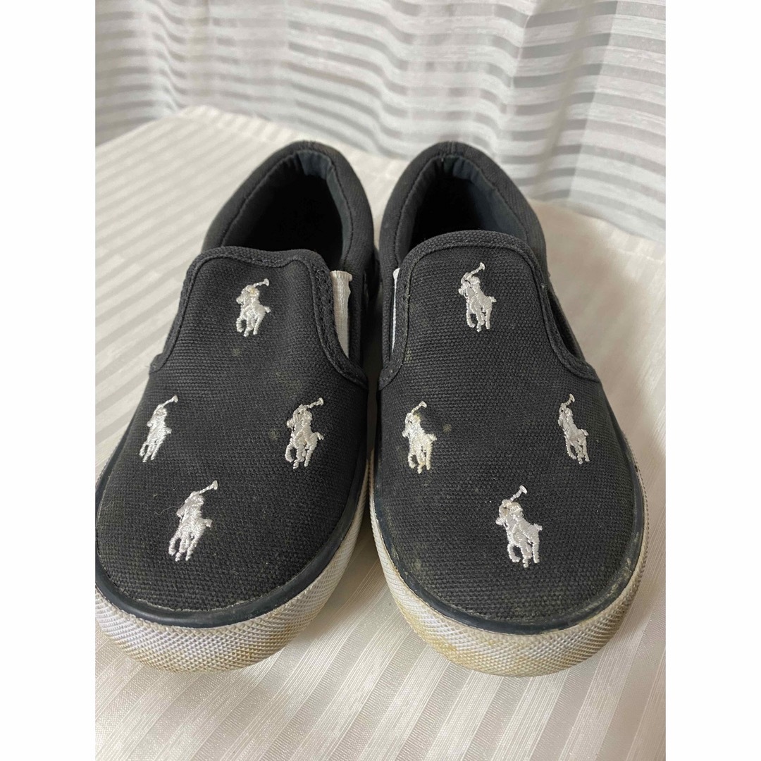 POLO RALPH LAUREN(ポロラルフローレン)のポロラルフローレン 総柄 キッズ 靴 スリッポン 16cm キッズ/ベビー/マタニティのキッズ靴/シューズ(15cm~)(スリッポン)の商品写真