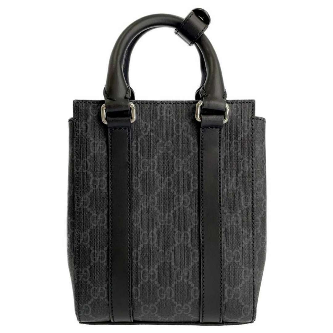 Gucci(グッチ)のグッチ トートバッグ ウェブライン GGスプリームキャンバス 696010 GUCCI バッグ 2way ショルダーバッグ 黒 メンズのバッグ(トートバッグ)の商品写真