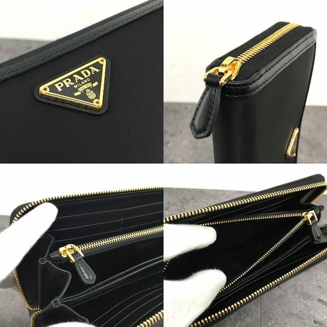 PRADA(プラダ)の未使用品 PRADA ジップウォレット 1ML506 NERO 200 レディースのファッション小物(財布)の商品写真