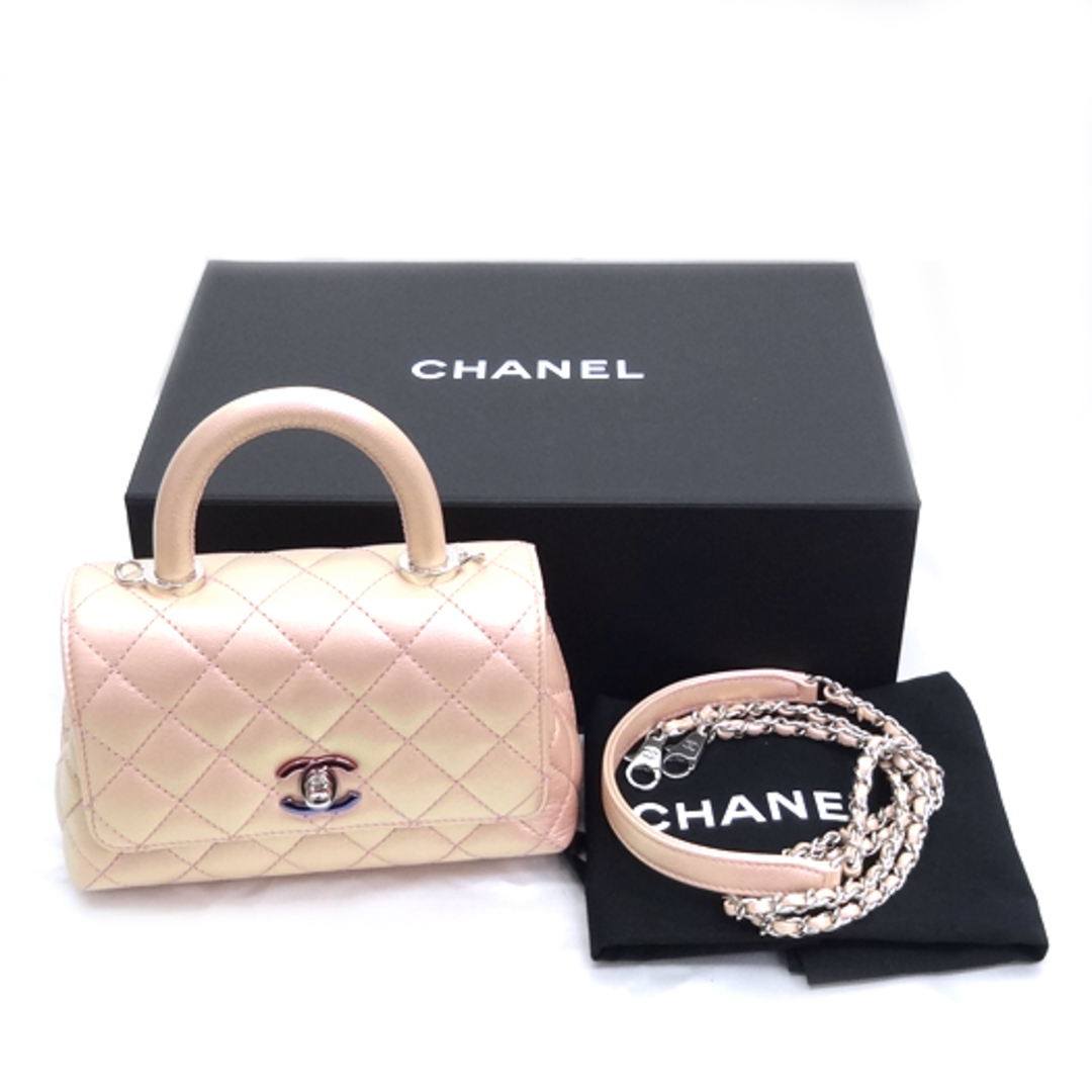 CHANEL - シャネル ココハンドル XXS チェーンハンドバッグ CHANEL - シャネル ココハンドル XXS チェーンハンドバッグ