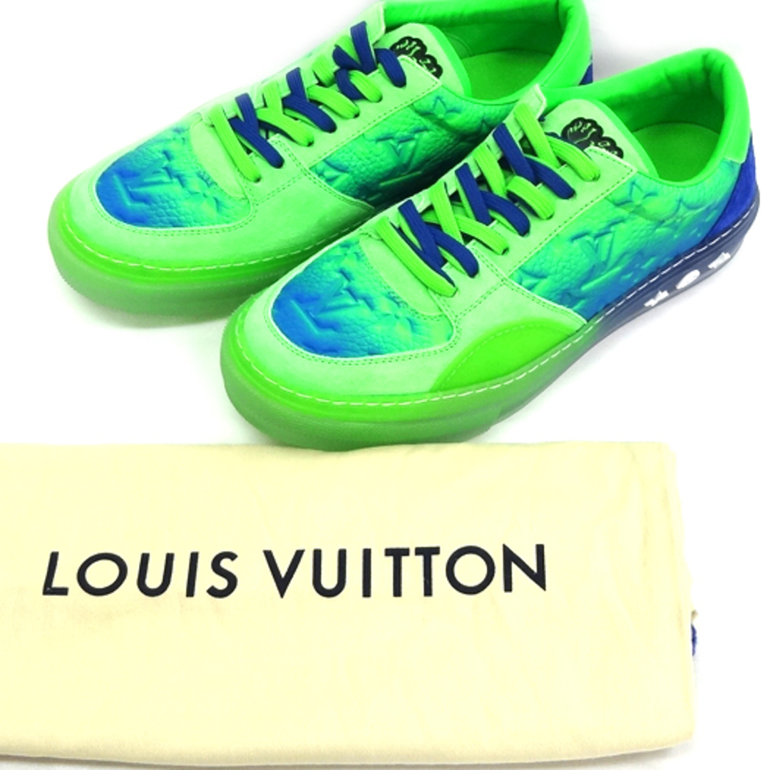 LOUIS VUITTON(ルイヴィトン)のルイ ヴィトン LVオリライン リシュリュ― モノグラム スニーカー 25.5cm モノグラムグラデーション グリーン ブルー #6 1/2 1A9UYN メンズの靴/シューズ(スニーカー)の商品写真