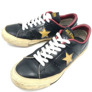 コンバース(CONVERSE)の日本製★CONVERSE★約25.0cmワンスターUS6.5黒黄赤 SZS53(スニーカー)