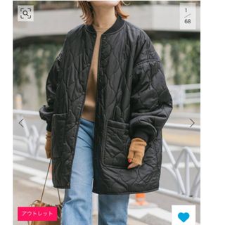 スピックアンドスパン(Spick & Span)のSpick & Span リバーシブルキルテッドビッグブルゾン　38(ブルゾン)