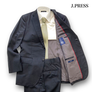【J.PRESS】ジェイプレス DORMEUIL セットアップスーツ ストライプ