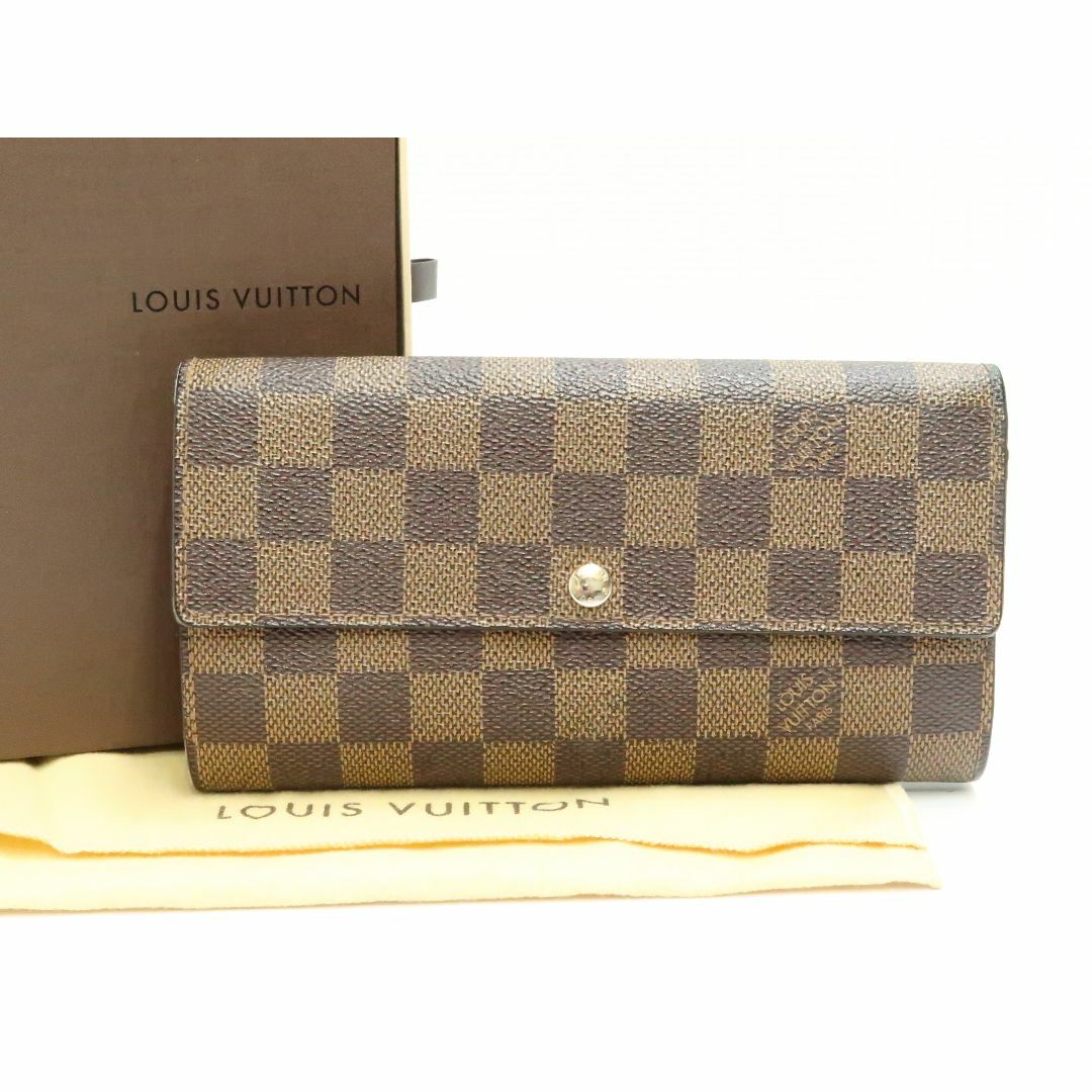 LOUIS VUITTON(ルイヴィトン)のルイヴィトン　ダミエエベヌ　ポルトフォイユ.サラ　長財布　　18677606 レディースのファッション小物(財布)の商品写真