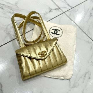 シャネル(CHANEL)のシャネル マドモアゼル ショルダーバッグ ゴールド(ショルダーバッグ)