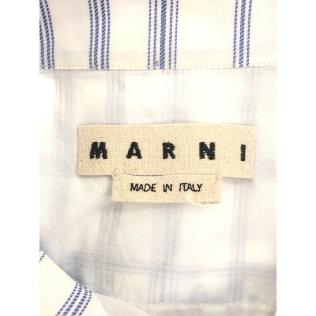 Marni(マルニ)のMARNI マルニ 20AW オーバーサイズチェックシャツ ホワイト ブルー 46 CUMU0170A0 メンズのトップス(シャツ)の商品写真