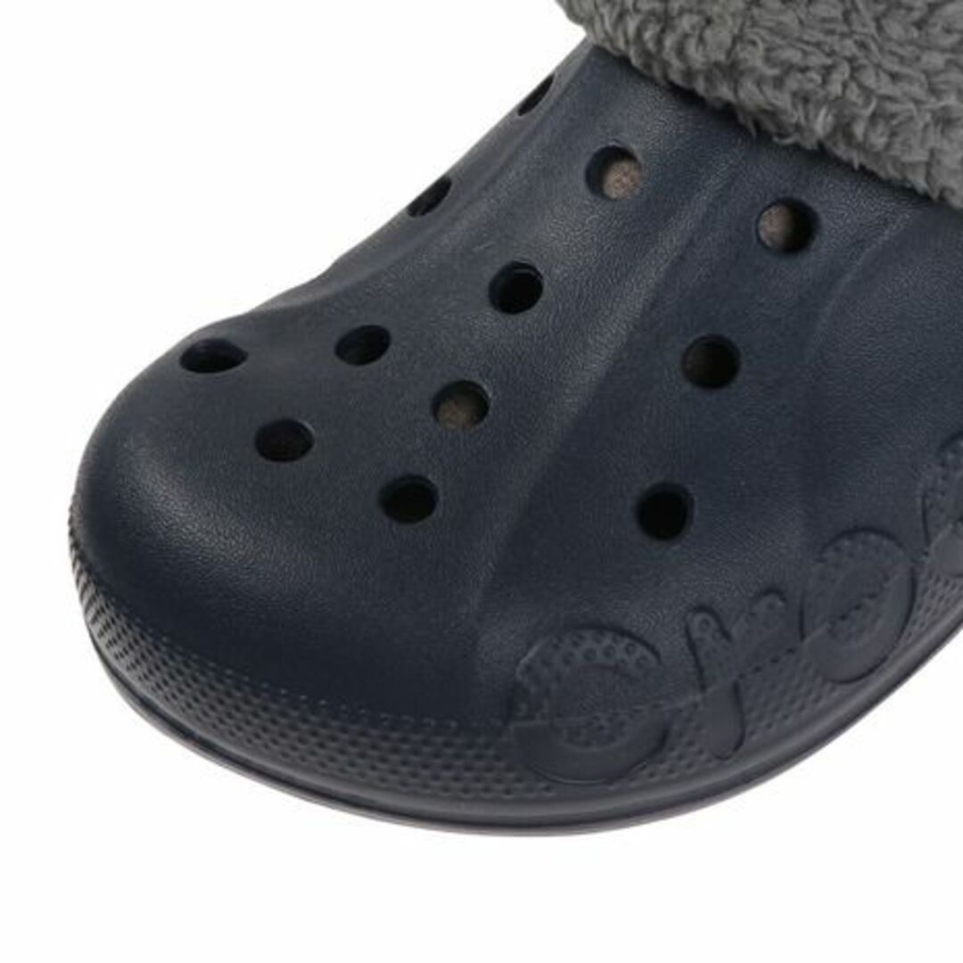 crocs(クロックス)の28cm クロックス バヤ ラインド ファズ ストラップ クロッグ ネイビー メンズの靴/シューズ(サンダル)の商品写真