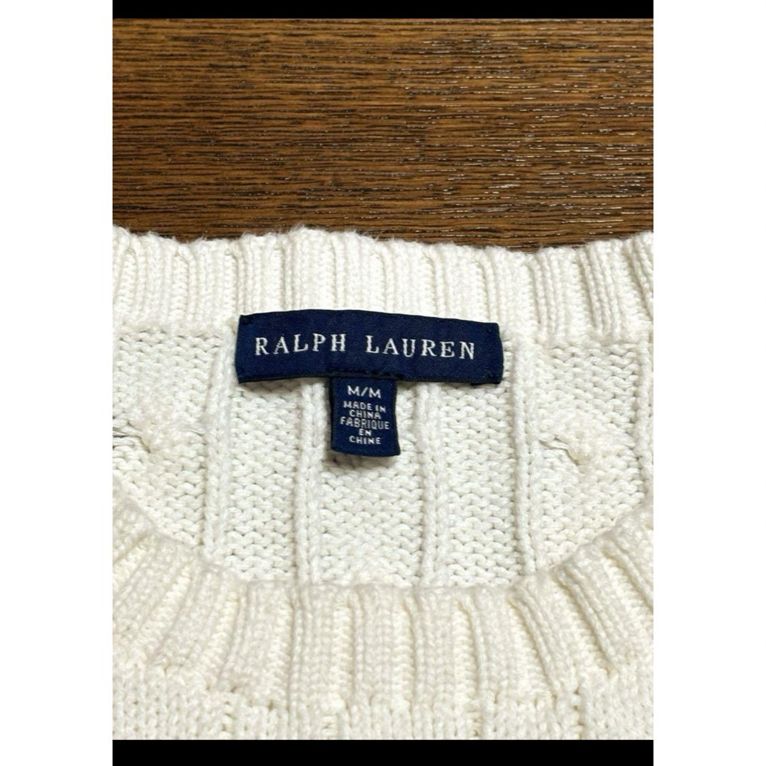 POLO RALPH LAUREN(ポロラルフローレン)の【人気カラー アイボリー】 ラルフローレン ケーブル ニット セーター 1752 レディースのトップス(ニット/セーター)の商品写真