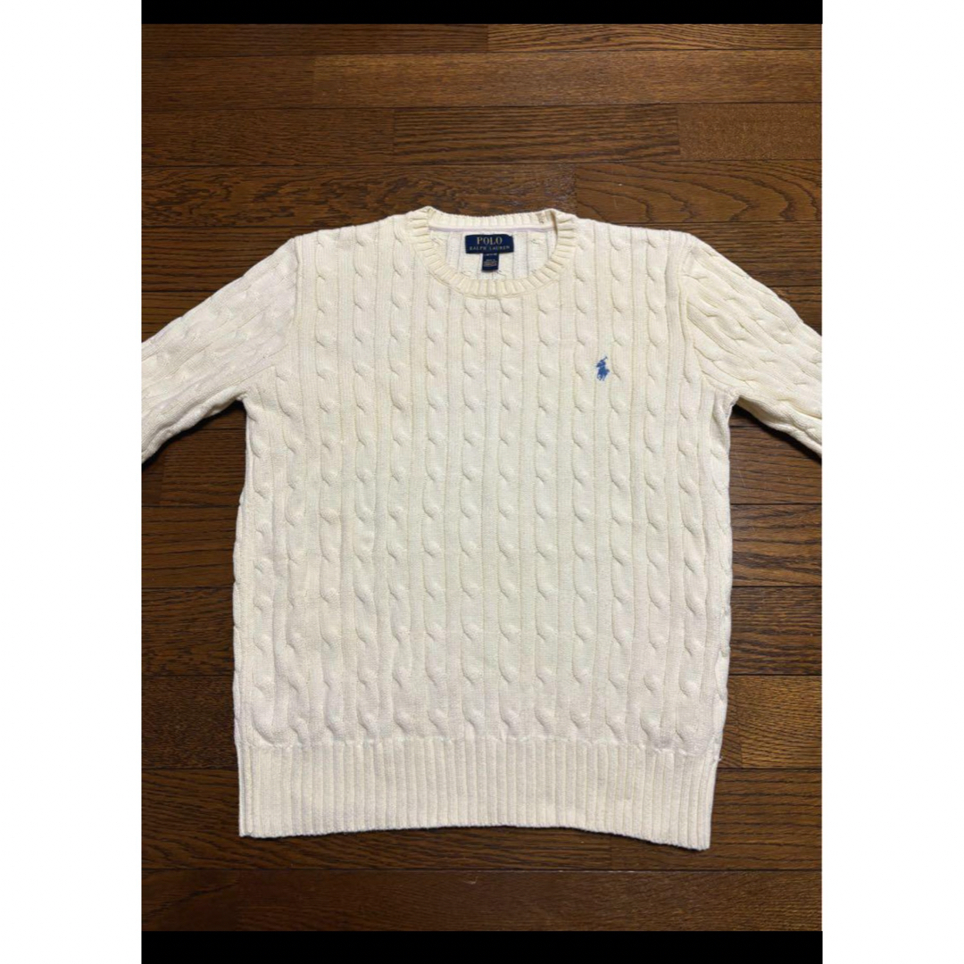 POLO RALPH LAUREN(ポロラルフローレン)の【希少 スイートブルーポニー】  ラルフローレン ケーブル ニット NO1753 レディースのトップス(ニット/セーター)の商品写真