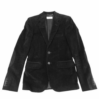 サンローラン(Saint Laurent)の【在庫一掃】SAINT LAURENT PARIS サンローランパリ ジャケット コーデュロイ エルボーパッチ アウター 服 42 391786 ブラック 黒 シルバー金具 コットン    メンズ 秋 冬【中古品】(Gジャン/デニムジャケット)