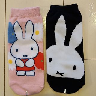 ミッフィー(miffy)のミッフィーちゃん顔柄　靴下2点セット(ソックス)