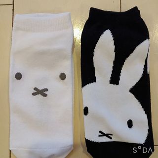 ミッフィー(miffy)のミッフィーちゃん顔柄　靴下2点セット(ソックス)