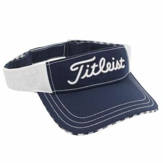 タイトリスト(Titleist)のタイトリスト レディース メッシュ ゴルフバイザー ネイビー(ウエア)