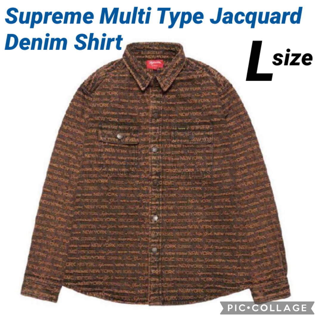 Supreme MultiType Jacquard Denim Shirt Lジャケット/アウター