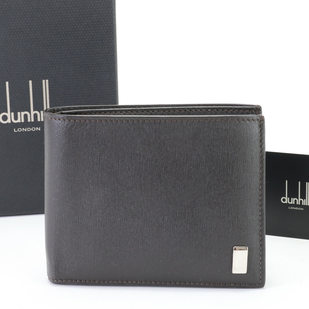 Dunhill(ダンヒル)の美品 ダンヒル サイドカー IM0315 レザー 二つ折り 財布 本革 ウォレット ブラウン 茶色 紳士 メンズ EHM K26-3 メンズのファッション小物(折り財布)の商品写真