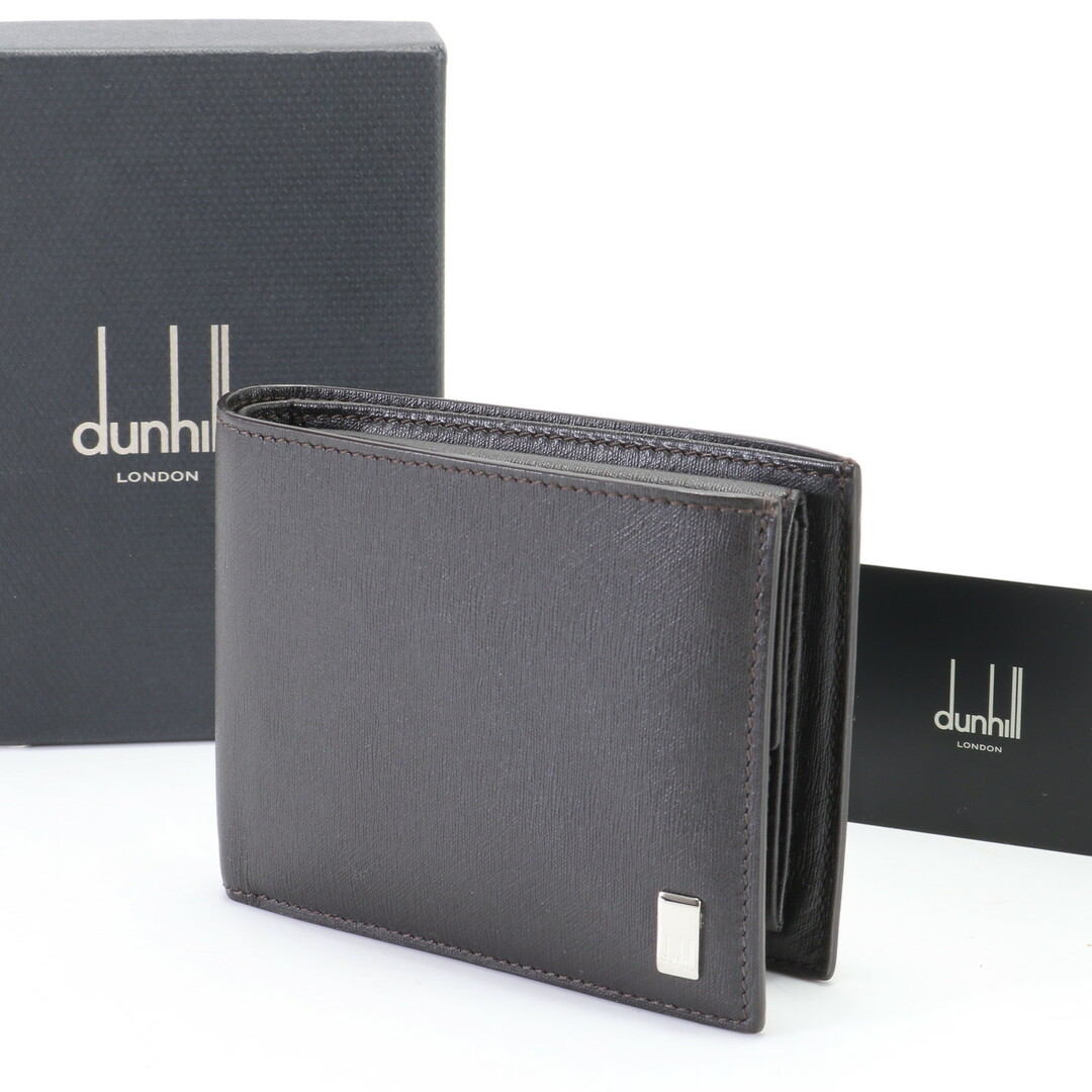 Dunhill(ダンヒル)の美品 ダンヒル サイドカー IM0315 レザー 二つ折り 財布 本革 ウォレット ブラウン 茶色 紳士 メンズ EHM K26-3 メンズのファッション小物(折り財布)の商品写真