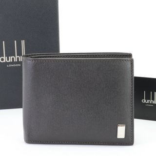 ダンヒル(Dunhill)の美品 ダンヒル サイドカー IM0315 レザー 二つ折り 財布 本革 ウォレット ブラウン 茶色 紳士 メンズ EHM K26-3(折り財布)