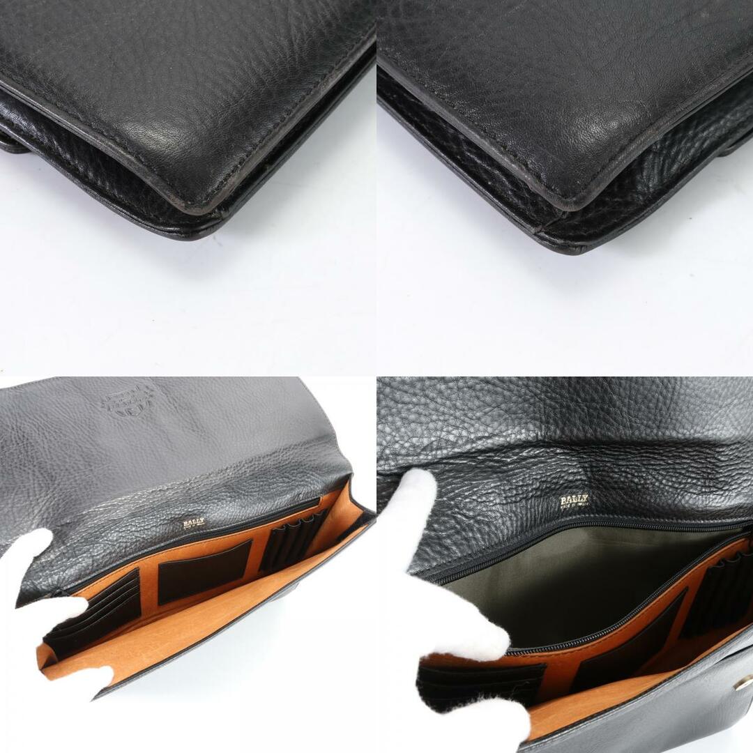 Bally(バリー)のバリー レザー セカンドバッグ クラッチ 書類 ポーチ 通勤 ビジネス トート 本革 ブラック 黒 紳士 A4 メンズ EEM K29-6 メンズのバッグ(セカンドバッグ/クラッチバッグ)の商品写真