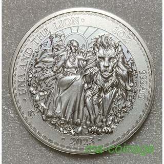 2023 セントヘレナ　現代版ウナとライオン　１オンス銀貨BU(貨幣)