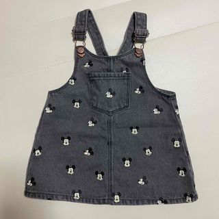 ザラキッズ(ZARA KIDS)のZARA♡ミッキーサロペットスカート(80サイズ)(ワンピース)