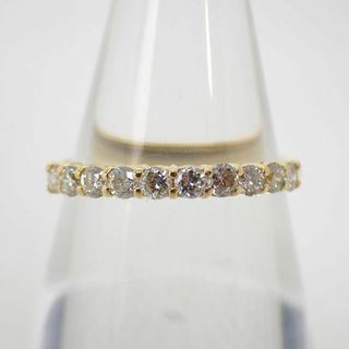 K18 ダイヤモンド/0.30ct 一文字 リング 8号[g215-78］(リング(指輪))