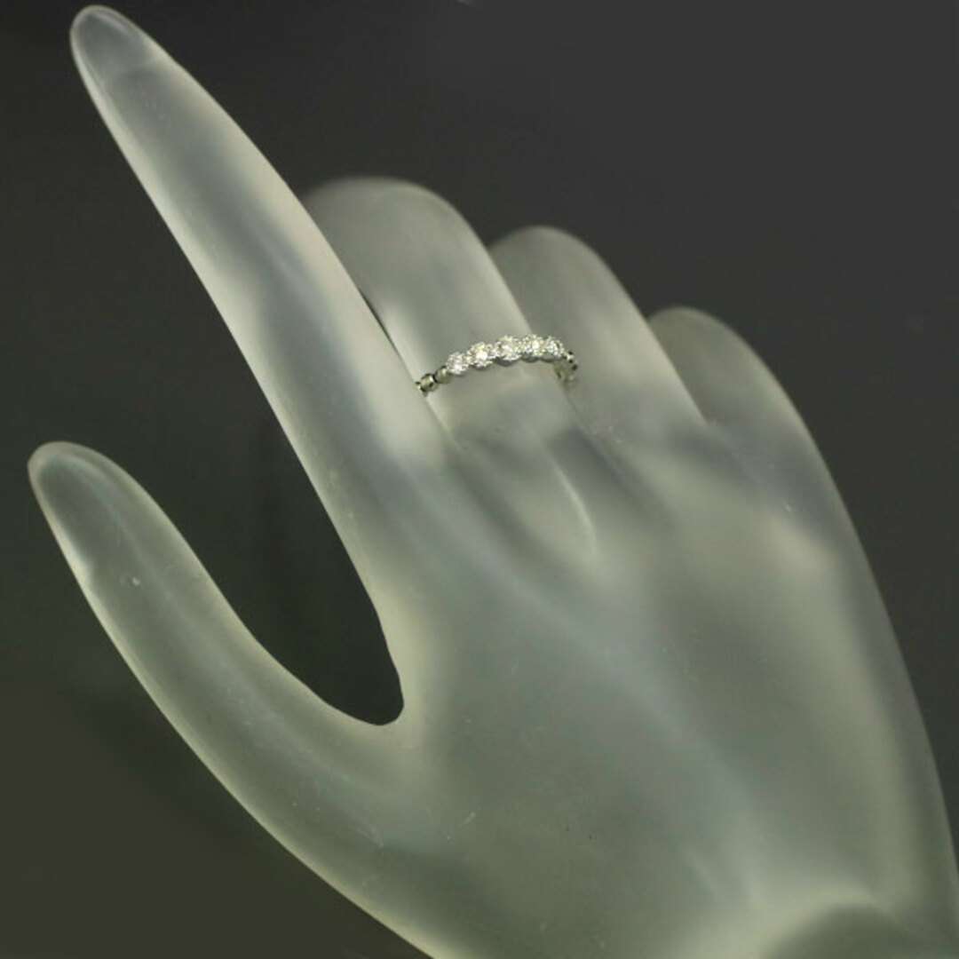 Pt850 ダイヤモンド リング 0.10ct レディースのアクセサリー(リング(指輪))の商品写真