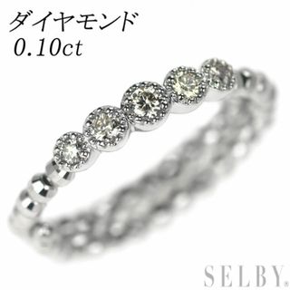 Pt850 ダイヤモンド リング 0.10ct(リング(指輪))