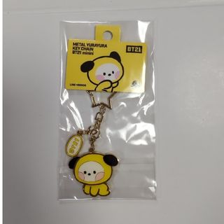 ビーティーイシビル(BT21)のBT21メタルゆらゆらキーチェーン　CHIMMY(キャラクターグッズ)