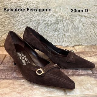 Ferragamo フェラガモ 定番 パンプス スエード レディース