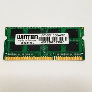 WINTEN - 中古メモリ4GB PC3-12800(DDR3 1600)SO-DiMM両面