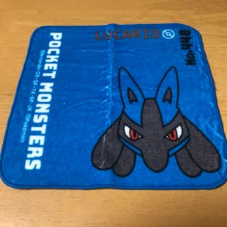 ポケモン(ポケモン)のポケットモンスター　ルカリオ　ハンドタオル　新品未使用(タオル)