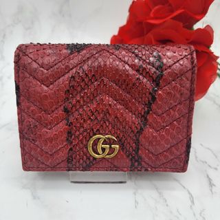 Gucci - 【極美品】 GUCCI グッチ 2つ折り財布 財布 GG マーモント