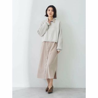 イェッカヴェッカ(YECCA VECCA)の【ベージュ】【2点SET】マルチwayニットSETワンピース/24SS(ロングワンピース/マキシワンピース)