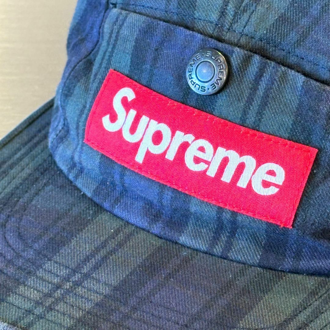 『Supreme』 シュプリーム パネル チェック柄 ジェットキャップ