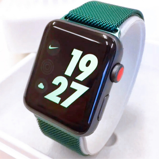 アップルウォッチ(Apple Watch)のアップルウォッチ セルラーモデル series3/42mm 黒 Apple(その他)
