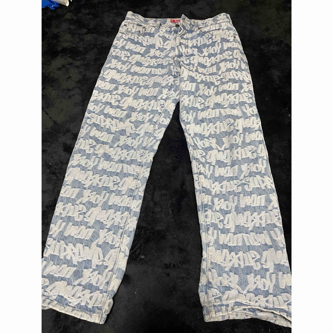 Supreme Fat Tip Jacquard Regular Jeanメンズ