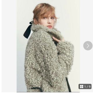 ザラ(ZARA)の新品タグ付き ZARA ロングブークレコート(毛皮/ファーコート)