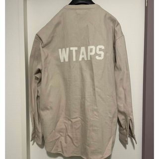 ダブルタップス(W)taps)のwtaps ノーカラーシャツ　ベージュ　02サイズ(シャツ)