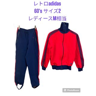 アディダス(adidas)の60'sダグ　ほぼ未使用　レトロadidas セットアップ　レディースM相当(セット/コーデ)