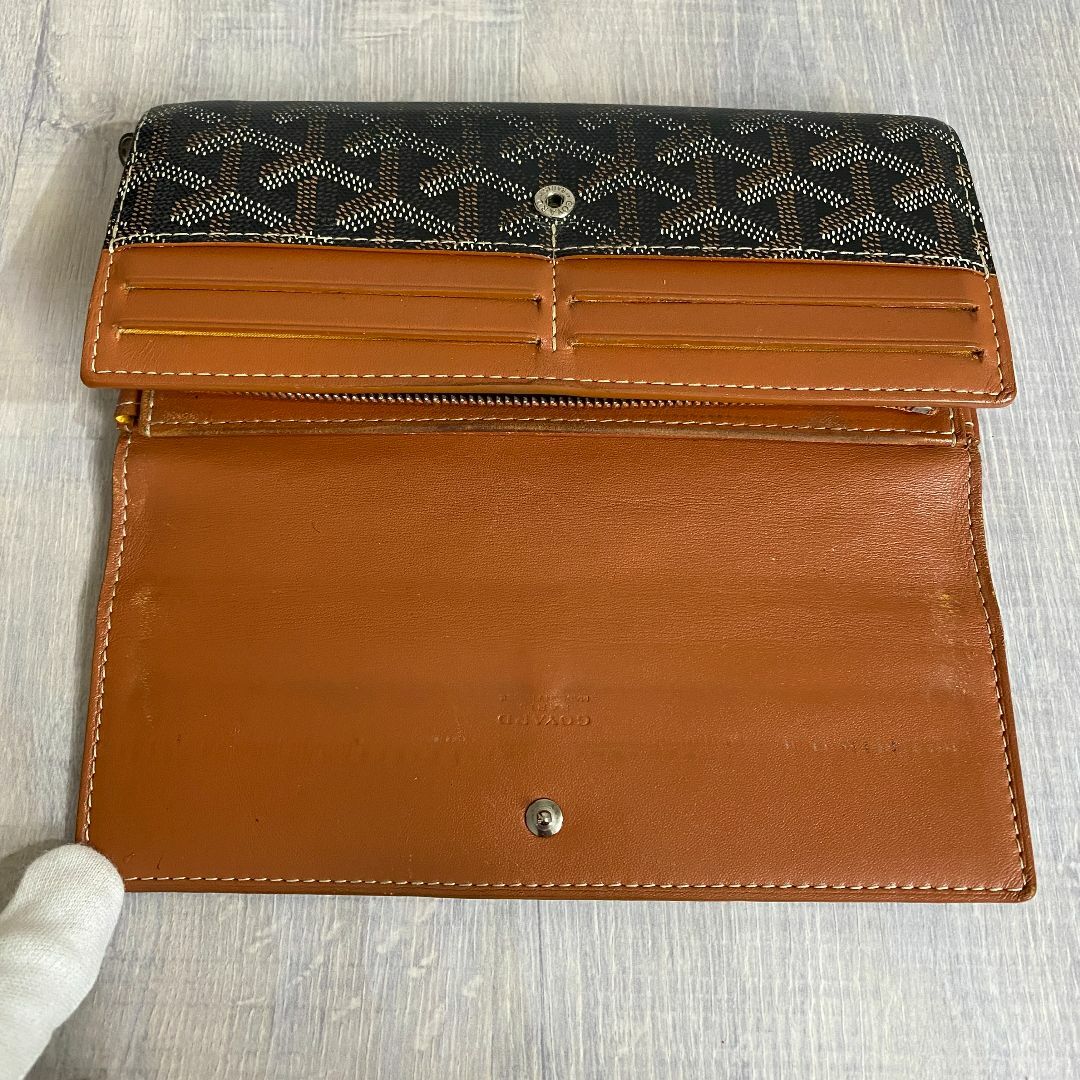 レディースGoyard long wallet ロングウォレット サンルイ ブラック