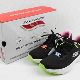 スケッチャーズ(SKECHERS)の【サイズ違い】SKECHERS スニーカー ブラック 左24 右23【1028】(スニーカー)