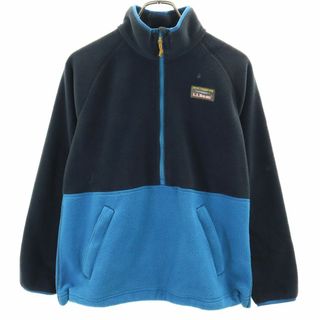 エルエルビーン(L.L.Bean)のエルエルビーン アウトドア 長袖 ハーフジップ フリースジャケット S ブルー系 L.L.Bean レディース 古着 【240125】(その他)