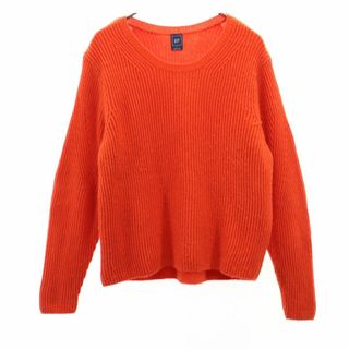 ギャップ(GAP)のギャップ 長袖 ウールブレンド ニット L オレンジ系 GAP セーター レディース 古着 【240125】(ニット/セーター)