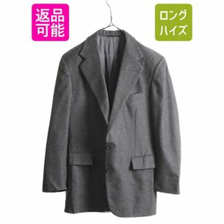 ラルフローレン(Ralph Lauren)の90s USA製 ポロ ラルフローレン ウール テーラード ジャケット メンズ M 程/ 90年代 オールド ブレザー 無地 ユニオンメイド 濃灰 2ボタン(テーラードジャケット)