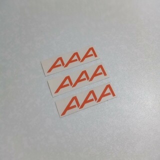 3枚セット カッティング ステッカー AAA オレンジ(ミュージシャン)