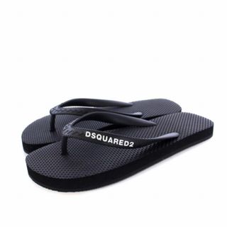 ディースクエアード(DSQUARED2)のディースクエアード FLIP FLOPS ビーチサンダル トング ラバー 黒(サンダル)