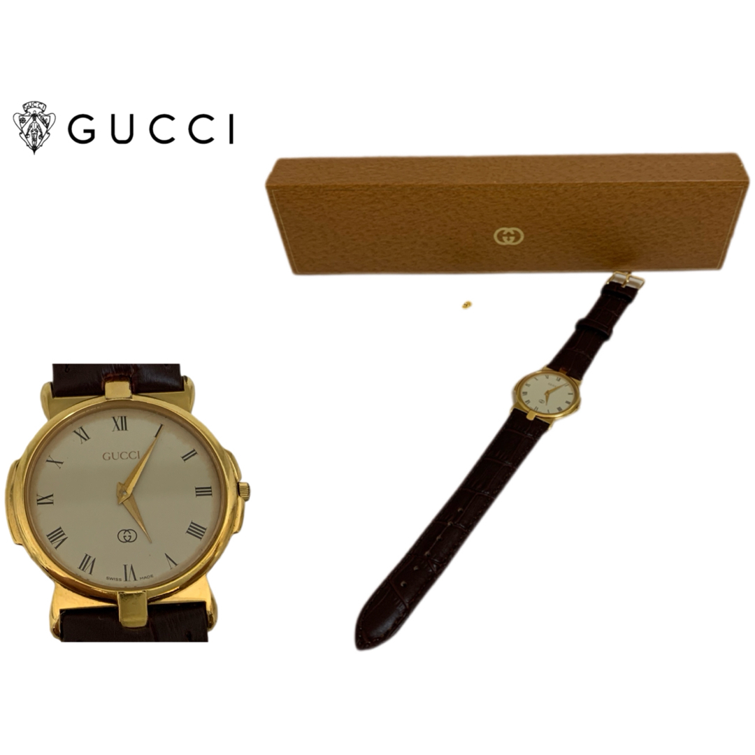 Gucci(グッチ)のOLD GUCCI オールドグッチ SWISS製 ヴィンテージ 腕時計 稼働品 メンズの時計(腕時計(アナログ))の商品写真