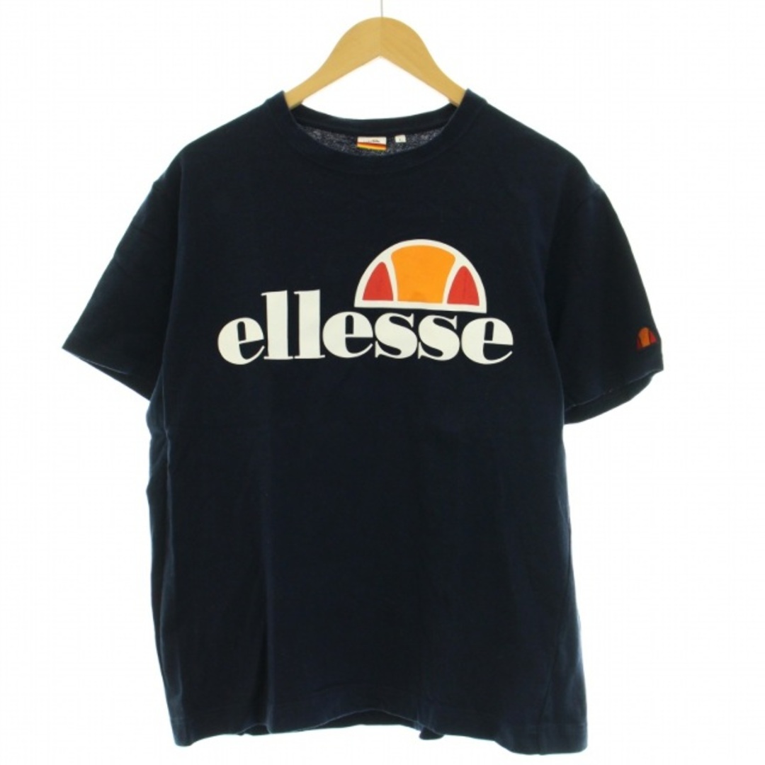 ellesse(エレッセ)のellesse Tシャツ カットソー 半袖 プリント ラウンドネック 紺 メンズのトップス(Tシャツ/カットソー(半袖/袖なし))の商品写真